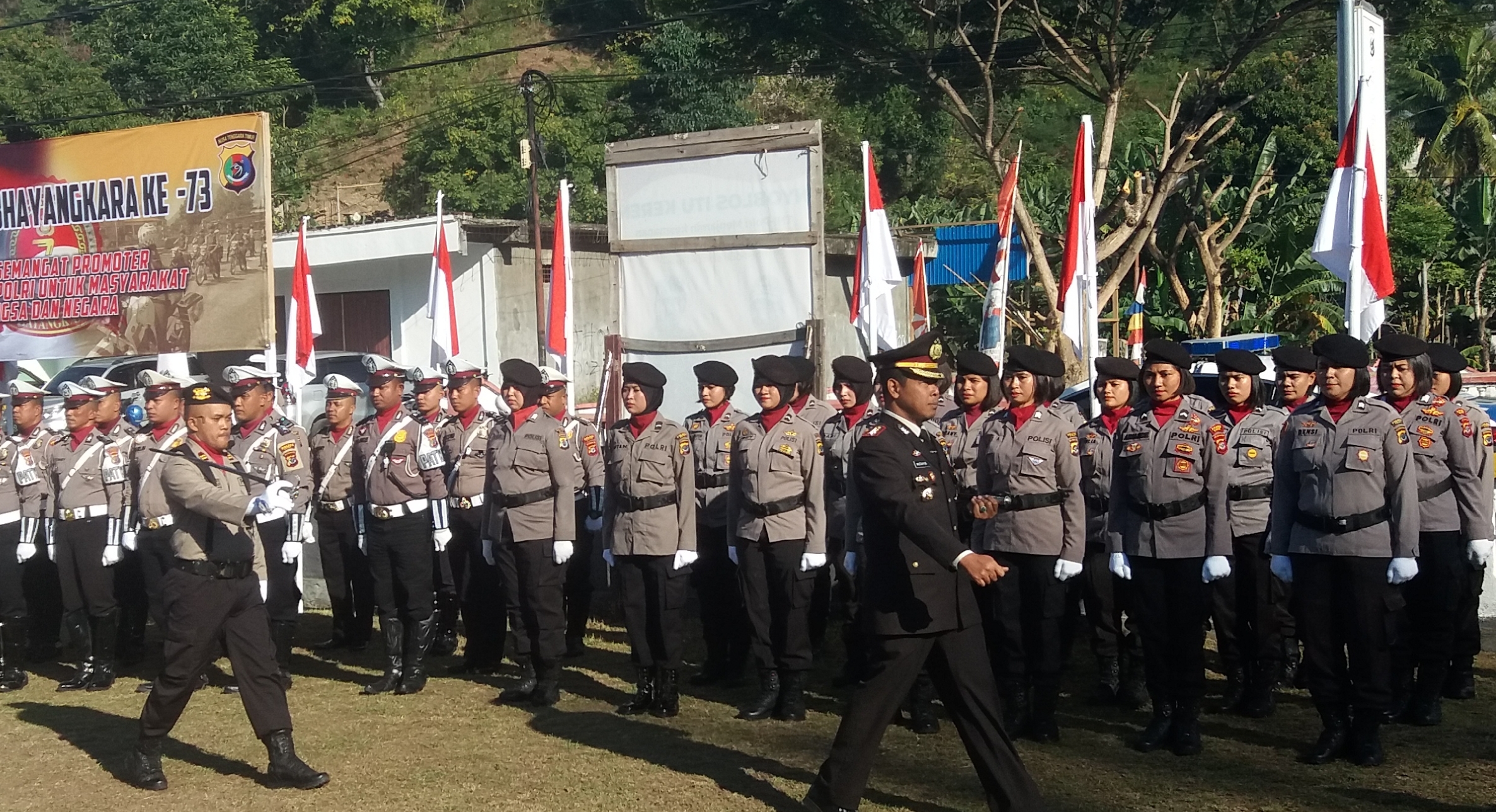 Dengan Semangat HUT Bhayangkara Ke – 73, Polres Ende Terus Berbenah Dalam Memberikan Pelayanan  