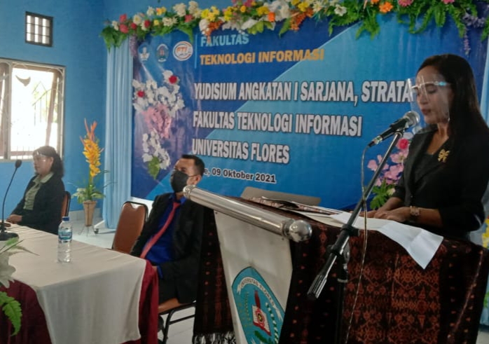 FTI Unflor Gelar Yudisium Perdana, Maria Adelvin : 8 Mahasiswa Lulus Dengan Pujian