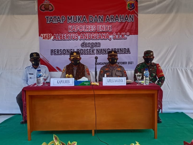 Kunker Di Polsek Nangapanda Dan Ndona, Begini Pesan Dan Harapan  Kapolres Ende AKBP Albertus