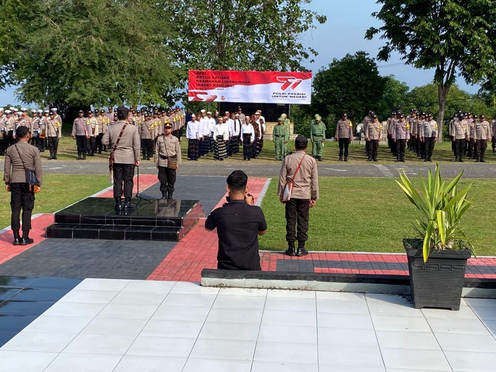 Pimpin Apel Kasat Kamling, Ini Harapan Kapolres AKBP Andre Librian Sik Kepada Awak Kasatkamling