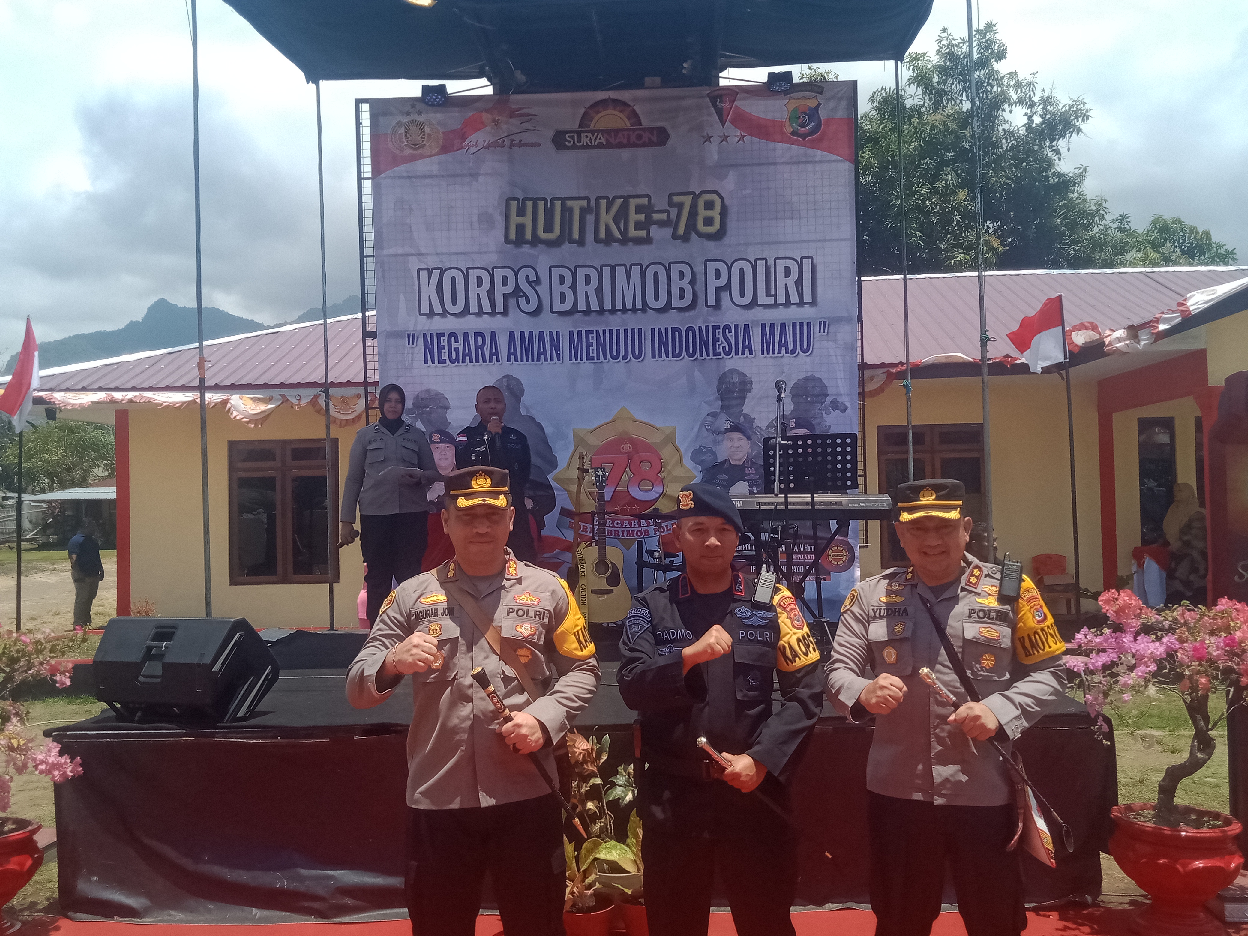 Kompi 3 Yon B Pelopor Ende Gelar Syukuran HUT Brimob Ke 78, Dihadiri 3 Kapolres