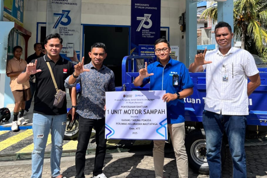 Kelurahan Danga dan Karang Taruna Kelurahan Mautapaga Dapat Bantuan Motor Sampah Dari PT.Pelni