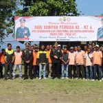 Bangun Sinergitas,  Polres Ende Ajak Buruh Dan Ojol Ikut Upacara Peringatan Hari Sumpah Pemuda Di Mapolres Ende