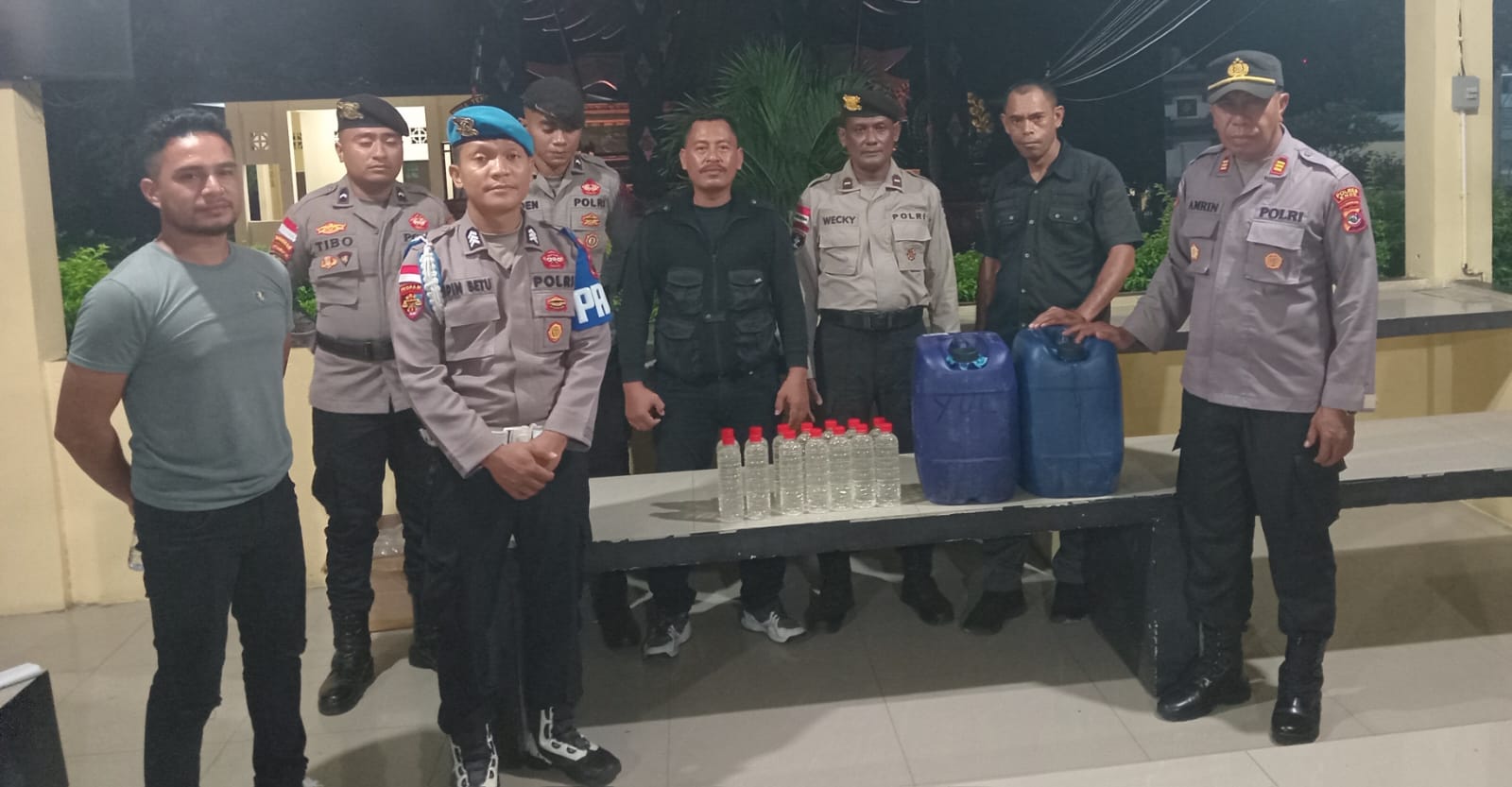 Tiga Hari Gelar Operasi KRYD, Tim Gabungan Polres Ende Berhasil Sita 239 Liter Miras Jenis Moke