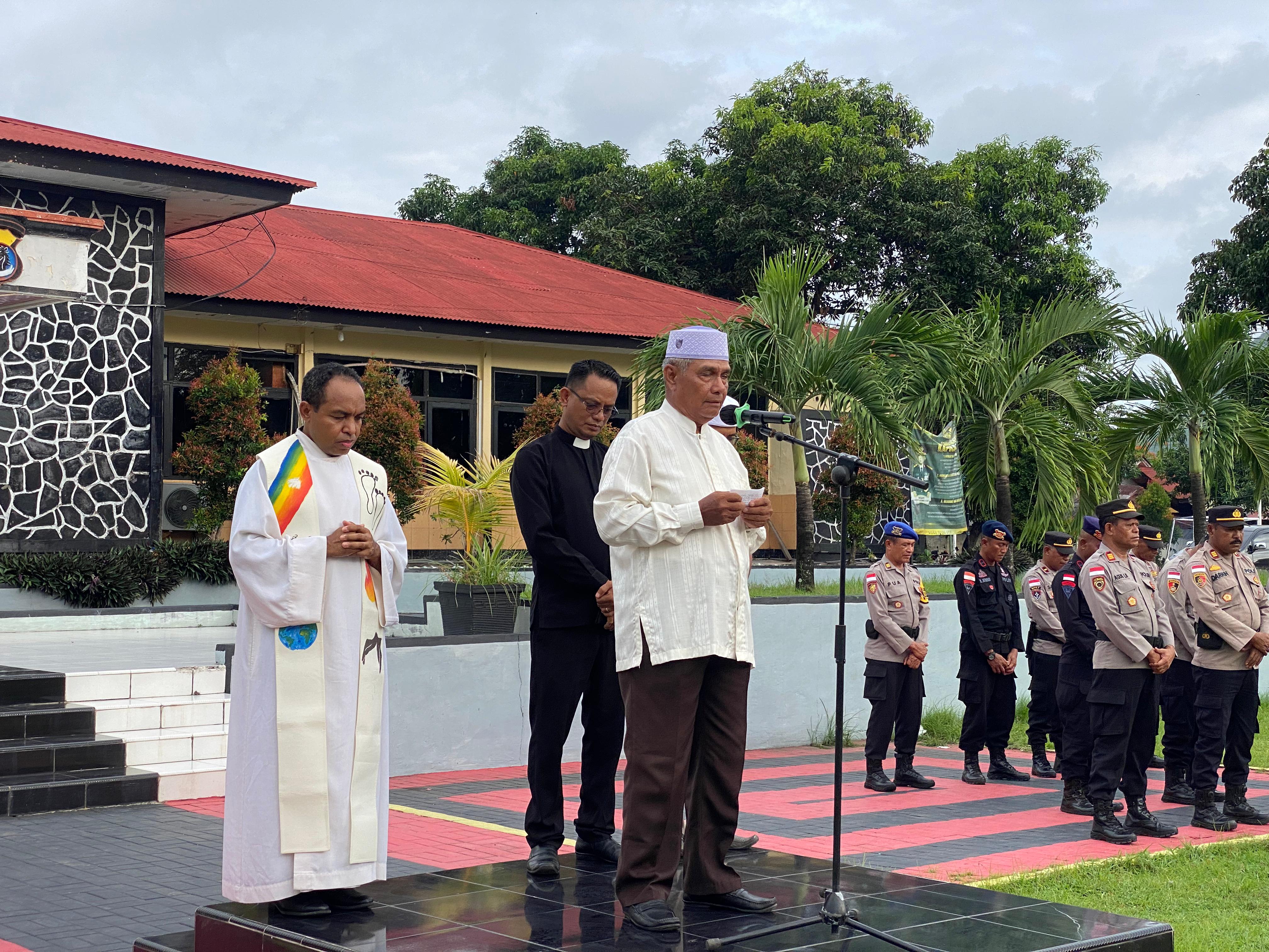 Polres Ende Gelar Doa Bersama Lintas Agama Untuk Korban Bencana Di Sumatera dan Aceh, Sebelum Lakukan Pengamanan Malam Pergantian Tahun
