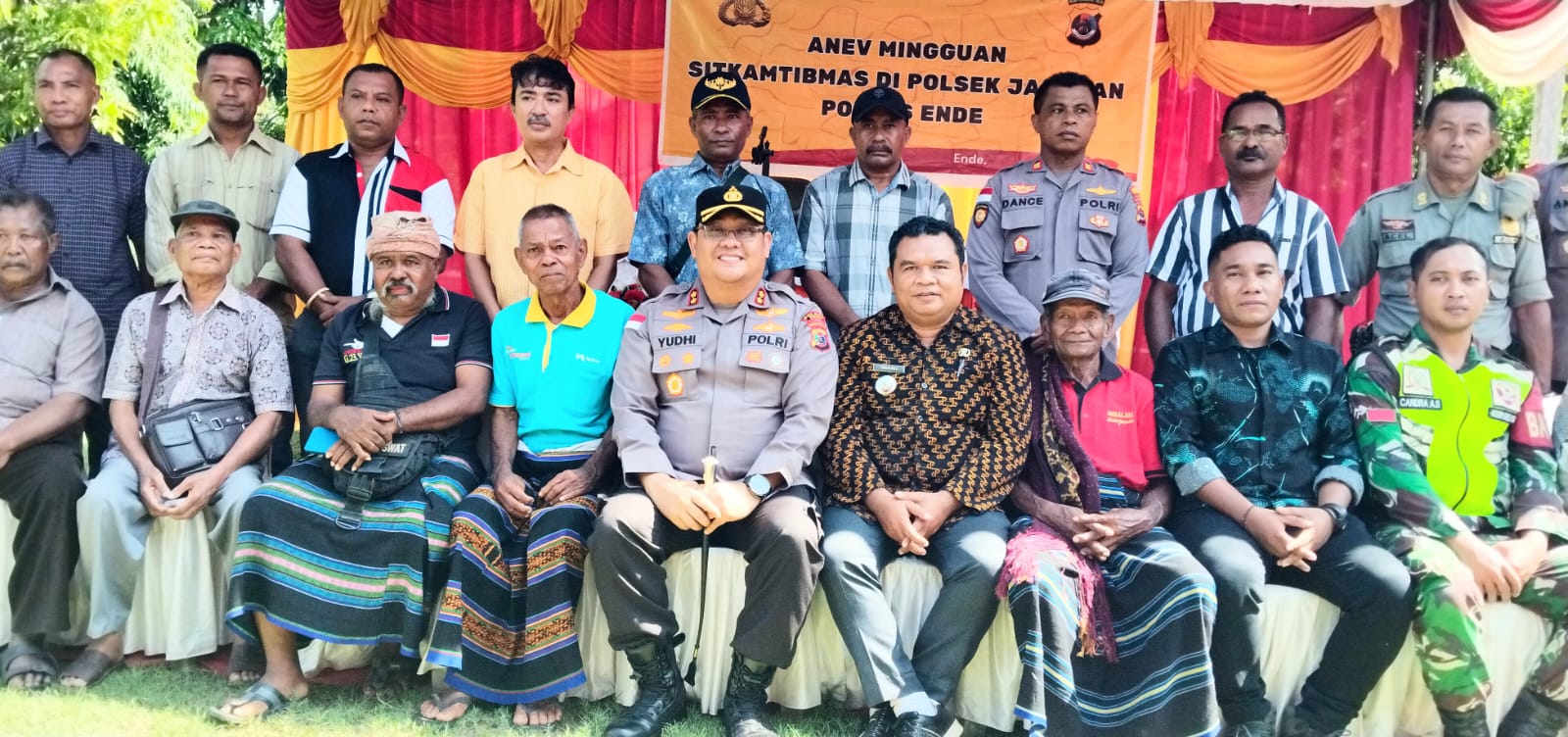 Kunker Di Polsek Wewaria, Kapolres Yudhi Franata Minta Masukan Usul Saran Dari Tokoh  Masyarakat 