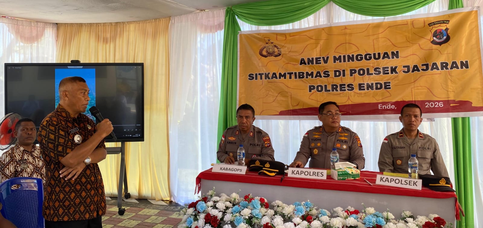 Polsek Pulau Ende Jadi Yang Terakhir Rangkaian Kunjungan Kerja, Kapolres Yudhi Franata Sosialisasi Rumah Ikan